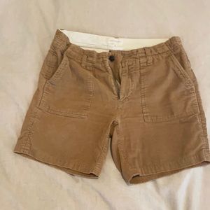 Corduroy shorts